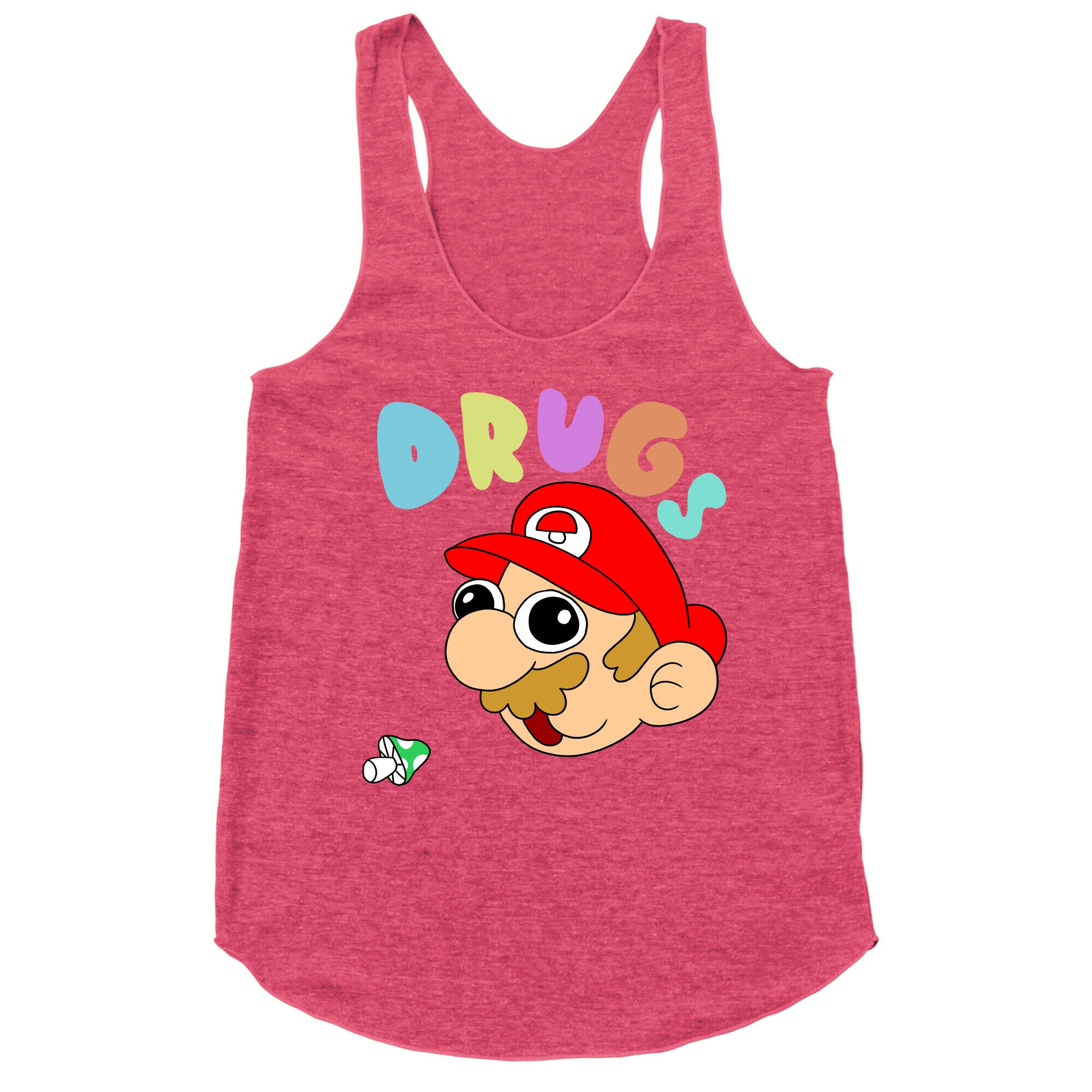 Mario On Drugs Racerback Tank